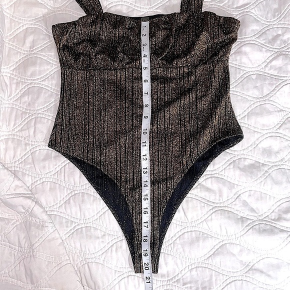 And Now This metallic bodysuit size S - Picture 8 of 10